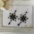 Orecchini moda fiocco di neve in pizzo uncinetto con cristalli idea regalo Natale donna ragazza