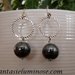Orecchini Di Perle Nenalina - Donna, Perla 8 Mm, Nero, Argento Sterling 925, 842401-197