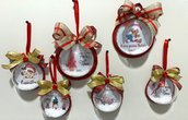 Palle di Natale personalizzate con neve - Addobbi di Natale - Primo Natale
