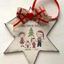 Stelle di Natale famiglia - Primo Natale - Personalizzate con stick figure