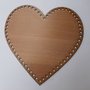 Base cuore in legno 