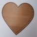 Base cuore in legno 