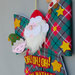 Fuoriporta fiocco Babbo Natale e i suoi aiutanti, 34 cm x 30 cm