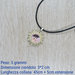 collana cristallo rosa chiaro, collana con cristallo magenta, pendente cristallo, ciondolo con cristalli, collana con perline di vetro, collana punto luce