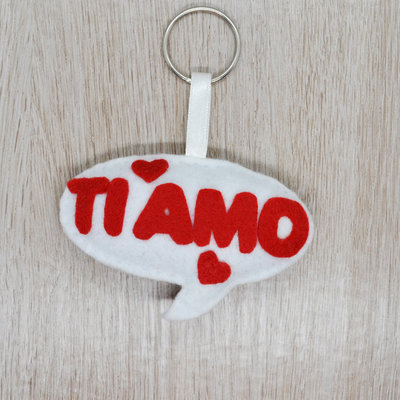 Portachiavi Personalizzato Argento 'Ti Amo Mio Figlio/mia Figlia', In Acciaio Inox, Ciondolo 3 Cm, Con Sacchetto In Velluto, Regalo Compleanno/Natale