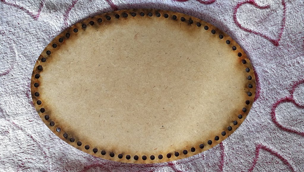 Base Legno Per Cesti Uncinetto 2 Pezzi Ovali - 30x20cm Per Lavori Fai Da Te - Foto 6