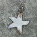 collana argento 925 con ciondolo stella marina in vetro di murano