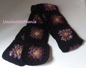 Sciarpa Granny uncinetto moda donna handmade fatto a mano regalo natale