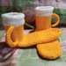 Luckxing Calzini A Forma Di Birra Con Manico – Divertenti, Colorati, Morbidi – Regalo Per Amanti Della Birra – Taglia Unica Unisex