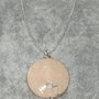 collana argento 925 con ciondolo quarzo rosa  cristalloterapia