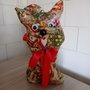 Gatto Fermaporta NATALE Alto circa 42cm