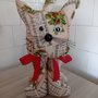 Gatto Fermaporta NATALE Alto circa 42cm