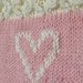 copertina rosa bianca neonata baby fatta a mano di lana merinos 