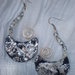 Etnic silver crystal earrings