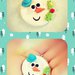 Christmas SnowMan fimo