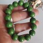 bracciale verde con giada marmorizzata