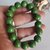 bracciale verde con giada marmorizzata