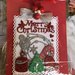 Tags Appendibile Merry Christmas con decorazioni in gomma eva 