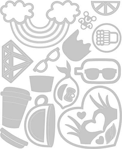 Sizzix 665203 Thinlits Fustella Motivo Floreale Di Tim Holtz – Taglia 14x10,8 Cm Per Scrapbooking E Big Shot