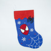 Calza della befana supereroe Spiderman, 29 cm x 18 cm