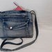 Borsa jeans con Pochette realizzate interamente a mano