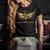 WOMAN GOLD GLITTER T-SHIRT - CAPTAIN MARVEL 