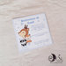 Invito battesimo card 10x10 animali del bosco personalizzabile bimbo e bimba