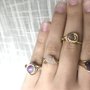 Offerta set anelli oro quarzo e ametista