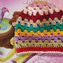 Cappellino granny, cappellino uncinetto, cappellino arcobaleno fatto a mano