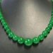 Collana donna in vera giada verde pietra dura naturale perle graduate 6-14 mm chakra cristalloterapia