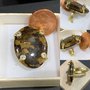 Anello Regolabile con Bronziste, in Ottone Placcato Oro18K