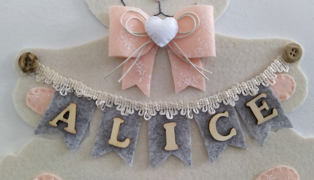 Quadro Con Fiocchi Rosa E Scritte Ispiratrici – Decorazione Parete Per Camera Ragazza - 4