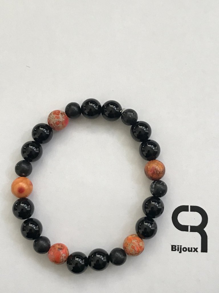 Pietre E Minerali. Bracciale Perle Serafinite Di Russia 8 Mm. Taglia Pietre E Minerali. Bracciale Perle Serafinite Di Russia 8 Mm. Taglia