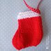 Decorazione natalizia "piccola calza Befana"