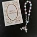 Bracciale rosario decina prima comunione 