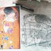 Klimt shopper dipinta a mano 