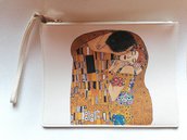 Klimt pochette dipinta a mano 