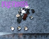 10 pz strass/decorazione cuore