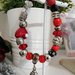 Bracciale coccinella Porta fortuna rosso Charms pendenti idea regalo donna 