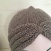 Cappello turbante da donna in pura lana 100%