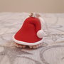 Addobbo Natalizio Cappello Babbo Natale e piedini in fimo