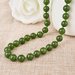 Collana unisex con perle di autentica giada verde naturale chakra cristalloterapia