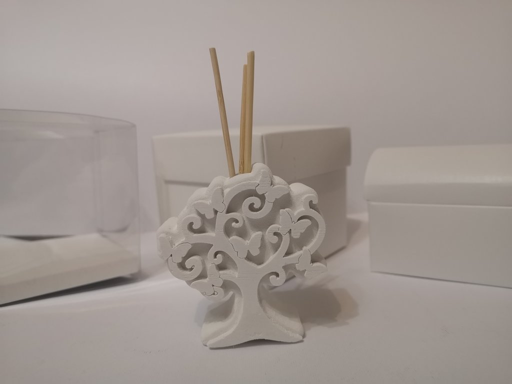 PROFUMATORI AMBIENTE CERAMICA CON DIFFUSORE ALBERO DELLA VITA