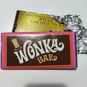 Adesivo per tavoletta di cioccolato 100 gr Willy Wonka