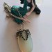 collana opale  con base in ottone e catenina placcata argento