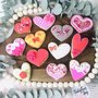 Biscotti decorati ghiaccia reale San Valentino