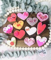 Biscotti decorati ghiaccia reale San Valentino