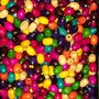 100 Perline colorate in legno