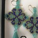 Orecchini pendenti azzurro/turchese