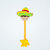 Segnalibro messicano con sombrero e nachos, 24 x 10 cm
